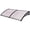 Transparent with Black bracket, variant on Costway 80"x 40" Window Awning Door Canopy Outdoor Polycarbonate Front Door