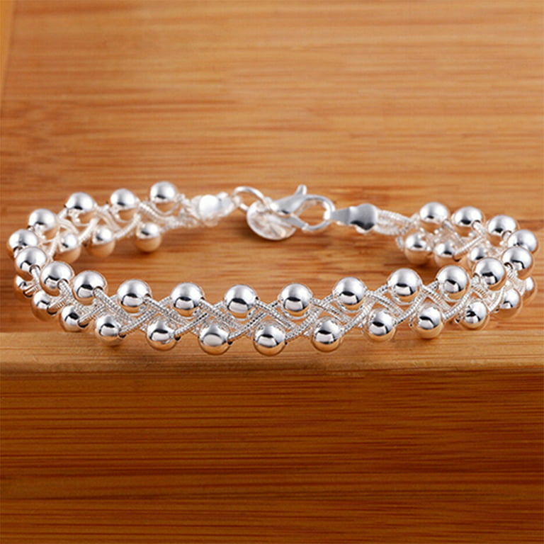Cheap 100% S925 Sterling silver Beautiful bracelets noble top pretty  fashion Wedding Party cute lady nice Ball women bracelet jewelry