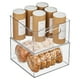 thumbnail image 1 of Organizador de almacenamiento mDesign Ligne Collection, paquete de 2 unidades, transparente, 1 of 9