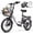 White, variant on SAMEBIKE Electric Bike for Adults 20x3.0 Fat Tire Folding Ebike 749W Motor 48V 13Ah Removable Battery 7 Speed Suspension Fork Up to 20 mph Up to 55 miles Range