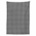 thumbnail image 2 of Plaid Tablecloth, Modern Graphic Argyle Pattern in Black and White Repetitive Diamond Shape Stripes, Rectangle Satin Table Cover for Dining Room and Kitchen, 52" X 70", Black White, by Ambesonne, 2 of 2