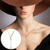 Xolikefi Ladies Necklace Fashion Special Design Diamond Shiny Titanium Steel Clavicle Necklace Cross Necklace For Women