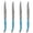 Blue, variant on French Home Set of 8 Laguiole Steak Knives, Rainbow Colors