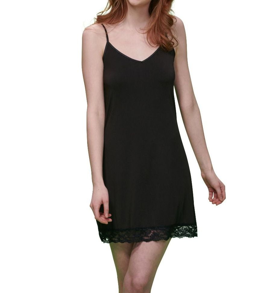black full slip lace