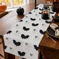 thumbnail image 5 of Halloween Table Runner, 13 x 72 in Decorative Fabric Dining Table Runner for Party, Entryway, Mantel and Seasonal Home Decor, 5 of 7