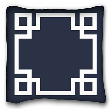 Winhome Throw Pillow Case Cushion Cover Navy Blue And White Greek Winhome Throw Pillow Case Cushion Cover Navy Blue And White Greek Key Border Cases Size