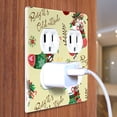 thumbnail image 3 of WIRESTER 2-Gang Duplex Outlet Wall Plate/Switch Plate Cover, Stocking Christmas Bells, 3 of 6