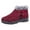 Red, variant on Snow Boots for Women,Women Winter Boots Round Toe Outdoor Thermal Insulated Comfort Footwear With Velvet for Cold Weather,Winter Boots for Women,Coffee,7