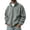 Gray, variant on Mens Full Zip Polar Fleece Jacket Warm Winter Tactical Jackets | Classic Zip Up Coat, Multi Zipper Pockets, Windproof thermal, Athletic Workout, Fall Outdoor Active Purple