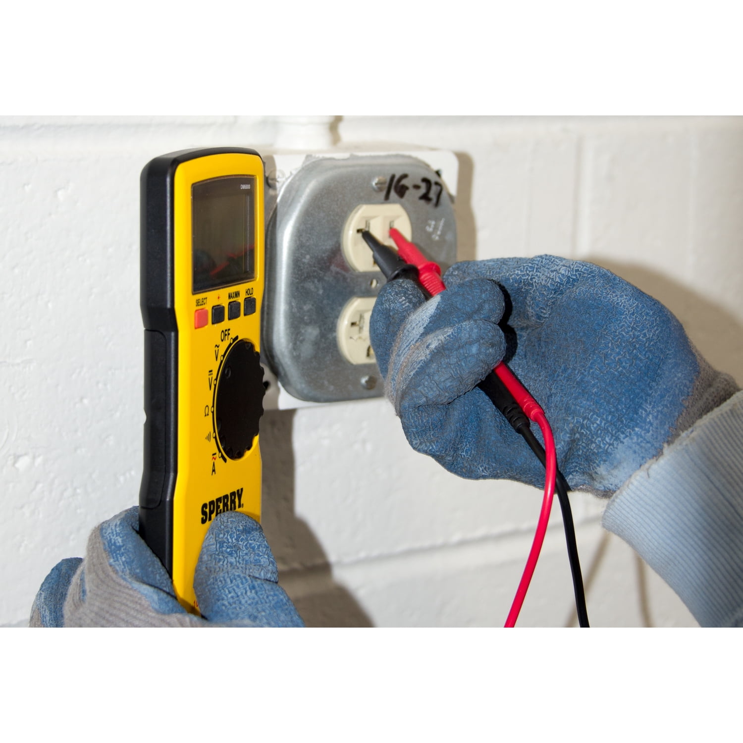 Digital Autoranging Thin Multimeter, 600 V AC/DC, 10A Current, Continuity, Resistance