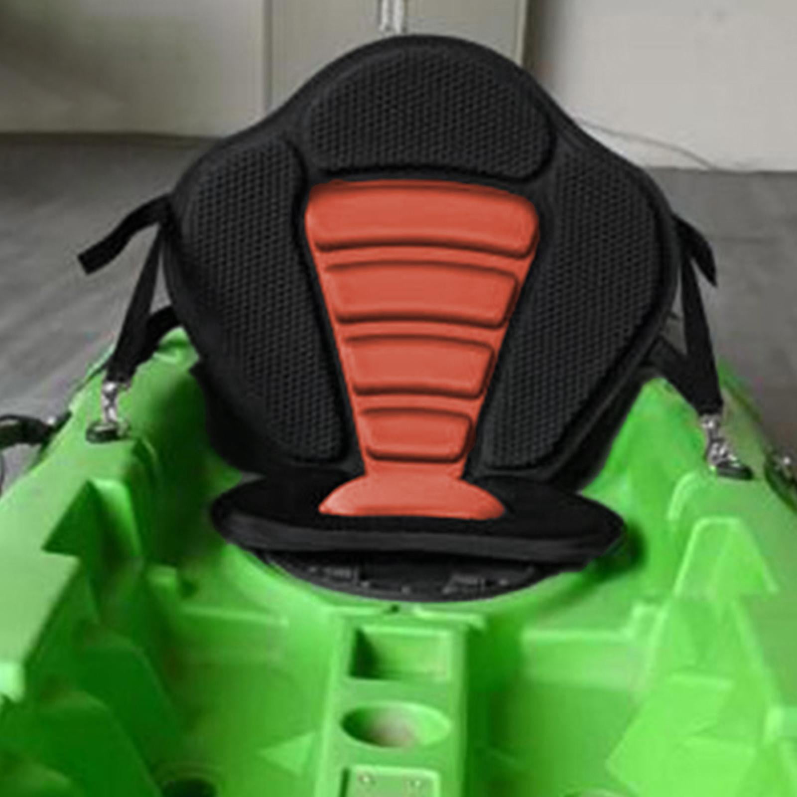 Kayak Seat Cushion with Detachable Back Replacement Nonslip Canoe Backrest Seat Padded Seat Pad for Park Rafting Sit in Canoeing Backpacking Orange