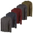 thumbnail image 3 of Essential Elements Boys Active Shirt - Quick-Dry Athletic Workout Training Stretch Crew Neck Long Sleeve Top 5 Pack, 3 of 7