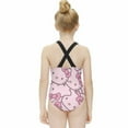 thumbnail image 2 of Hello Kitty Girls One Piece Swimsuits Hawaiian Summer Swimwear Beach Bathing Suit Outfits, 2 of 7