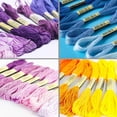 thumbnail image 4 of Embroidery Thread Embroidery Floss 250PCS String for Bracelet Cross Stitch Thread Rainbow Color, 4 of 8