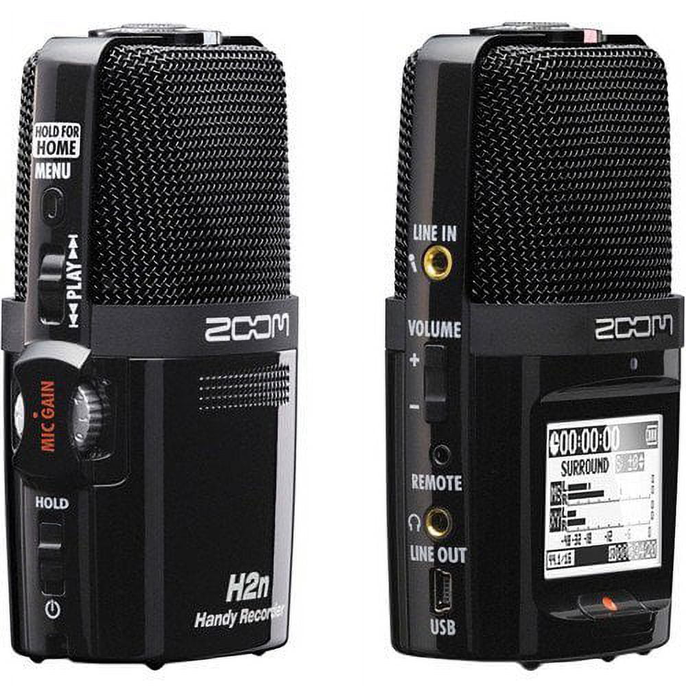 Zoom ZOOM-H2N-KIT169-NFBA H2n Handy Digital Audio Recorder with Samson Studio Headphone