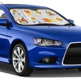 thumbnail image 5 of Kdxio Construction Equipments Worker Print Windshield Sun Shade,UV Rays and Sun Heat Protection,Sunshade for Car Windshield,Car Shade Front Windshield - Medium, 5 of 6