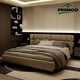 thumbnail image 2 of Leather Italian Double Bed Master Bedroom Fashionable Comfortable Bed Sets for Bedroom Modern Minimalist Home Furniture My Lux Decor Round, 2 of 10