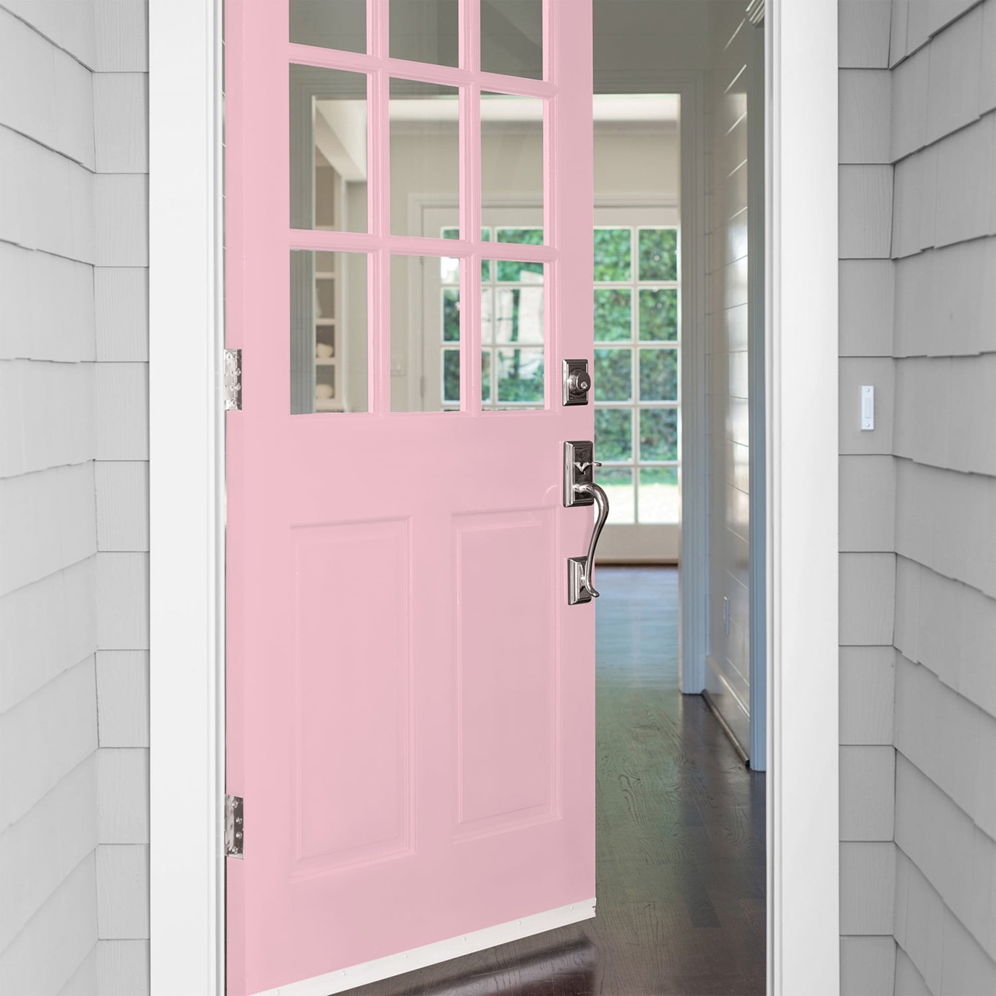 Glidden Fundamentals Rose Melody / Pink, Satin Exterior Paint, 1 Quart