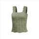 thumbnail image 1 of Tops Cortos de Tirantes Anchos con Cuello Cuadrado para Mujer, Tops Florales para Salir, Tops Cortos Ajustados con Ribete de Lechuga, Verde S, 1 of 6