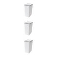 thumbnail image 4 of mmirethe 1/2/3 Nordic Trash Can - Press Open Lid Wide Application Less Space Rectangular Trash Large Capacity White S 3PCS, 4 of 6