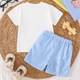 thumbnail image 4 of Tigivemen Toddler Baby Boy Summer Clothes Back To School Outfits Casual Boys 2Pcs Clothing Set White,6-12 Months, 4 of 4