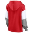 thumbnail image 3 of Women's Fanatics Red Wisconsin Badgers Play It Safe Colorblock Pullover Hoodie, 3 of 3