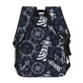 thumbnail image 4 of Easygdp Anchors and Lighthouse Mochila Ergonómica Versátil para Laptop - Múltiples Bolsillos, Correas Ajustables, Unisex para Escuela, Viajes y Actividades al Aire Libre-One Size, 4 of 5