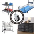 thumbnail image 3 of unbranded 4Ud Giratorias Con Para Muebles PVC E Hierro Sin Ruido, 3 of 5