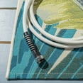 thumbnail image 6 of SAFAVIEH Barbados Banana Leaves Outdoor Runner Rug, Gold/Green, 2'8" x 10'5", 6 of 8