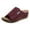 Dark Purple, variant on Wedge Sandals for Women Open Toe Arch Support Slip on Summer Beach Platform Slippers
