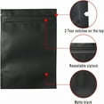 thumbnail image 3 of ACDANC 100pcs Black Mylar Bags,4 x 6 Inches Resealable Smell Proof Bags with Tear Notch,Aluminum Foil Zipper Lock Pouch for Tea,Coffee,Beans and Candy (100pcs,4×6 inches), 3 of 4