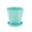 Green #3, variant on Large Plastic Flower Pot with Drainage - 15.5x14.5cm Thickened Pot for Indoor/Outdoor Use - Balcony, Garden, Windowsill Container - Lightweight & Durable Plastic Container (Set of 1)