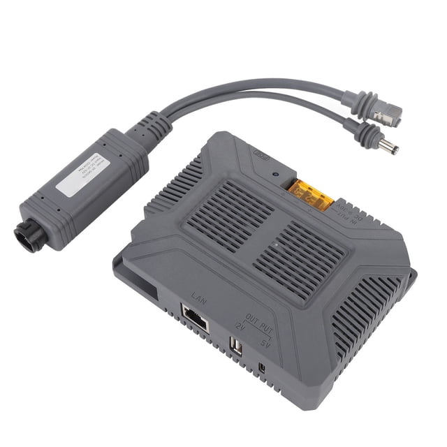 GigE Injecteur de PoE Passif, Connexion Stable 5 en 1 Injecteur DC9-36V avec Répartiteur 100W pour Mini Antenne Satellite