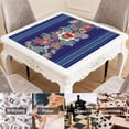 thumbnail image 6 of Paisley Mahjong Mat for Table, 31.5*31.5in Anti Slip American Mahjong Table Cloth, Noise Reduction, Neoprene Mah jongg Mat with Carrying Bag & 3 Dices, Mahjong Accessories Gift, Board Tile Games Mats, 6 of 7
