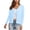Light Blue, variant on Women's Long Sleeve V-Neck Button Down Cardigan Knit Shrugs Sweater