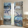thumbnail image 2 of YST Aqua Sea Turtle Blackout Curtains Ocean Animal Curtains & Drapes, Hawaii Beach Curtains Rustic Farmhouse Black Out Curtains, Marine Reptile Window Drapes Barn Door Lodge Cabin Decor, 2 of 6
