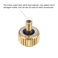 thumbnail image 4 of Uxcell 2Pack 5x4mm Watch Crown Parts, Stainless Steel Flat Head Long Stem Watch Crown 2mm ID Gold Tone, 4 of 6