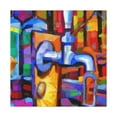 thumbnail image 1 of Man at the Tap - Canvas, 1 of 10