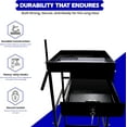 thumbnail image 3 of Police Gear Stand - Law Enforcement Gear Stand with Drawer 18 x18 x45 Police Gear Rack & Military Gear Stand - Tactical Gear Rack w/3 Hooks, 3 of 9