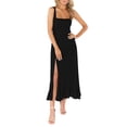 thumbnail image 2 of mfyjkho Vestidos para mujer, Vestido largo camisola liso sin mangas informal de verano para mujer Vestidos festivos xl, 2 of 5