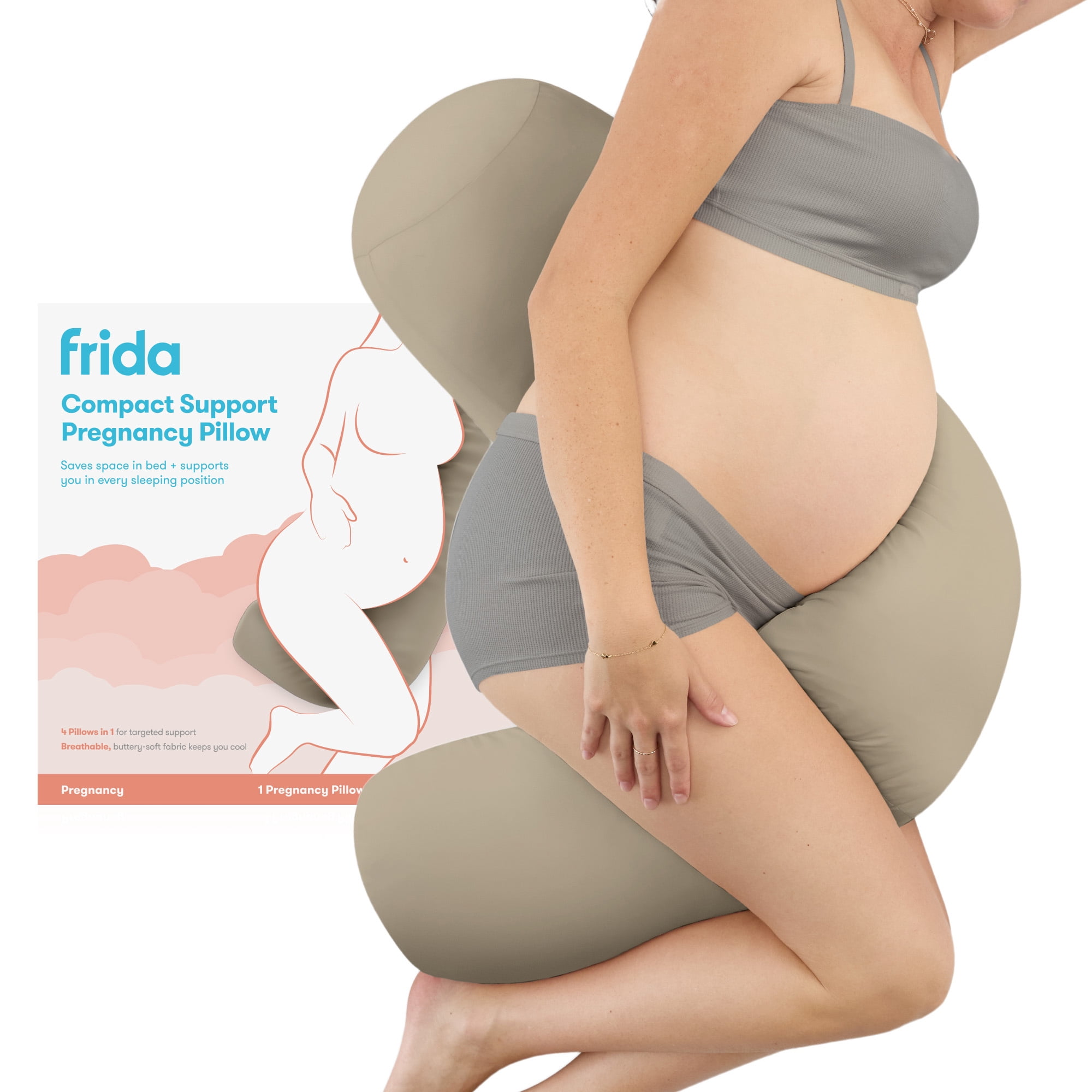 Frida Mom Compact Support 4-in-1 Pregnancy Pillow
