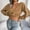Khaki, variant on Babysbule Sweaters for Women Women's Fashion Casual Colorful Long Sleeve Off Shoulder Knit Sweater Crew Neck Sweater