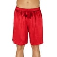 thumbnail image 1 of Intimo Mens Classic Silk Boxers - Big & Tall, Red, 1X, 1 of 3