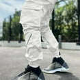 thumbnail image 6 of Cargo Pants for Men Hop Techwear Harem Pant Jogger Sweatpants with Pockets Jogging Punk Casual Comfort Outdoor Daily Wear, 6 of 9