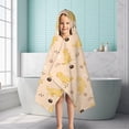 thumbnail image 6 of Golden Retriever Hooded Bath Towel，50"x30" for Ages 3 To 12 Kids, Quick Dry Lightweight Soft Microfiber Hood Beach Towel Cover Up for Kids, 6 of 7