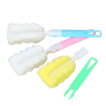 unbranded 2 Pcs Bottles Throughout Cleaning Brush Travel 24.00X5.00X5.00CM Pink