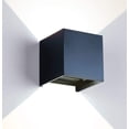 thumbnail image 1 of Luz de pared LED moderna de 12 W/Luz de pared para exteriores, ángulo de haz ajustable a prueba de agua, carcasa de aleación de aluminio, (Black-4000K) JAMW Sencillez, 1 of 5