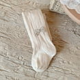 thumbnail image 6 of Nilvkv Leggings for Girls, Girls Pants, Soft Cotton Knit Tights with Bow Accent and Elastic Waist for Dance and Casual Wear Beige 3-4 Years, 6 of 8