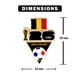 thumbnail image 5 of Pin coleccionable de balón de fútbol Bélgica HONAV para la Copa Mundial de la FIFA 2026, 5 of 5