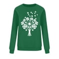 thumbnail image 4 of St Patricks Day Shirt Women Cute Crewneck Pullover Irish Shamrock Green Print Sweatshirt Casual Long Sleeve Tops for Women, 4 of 6